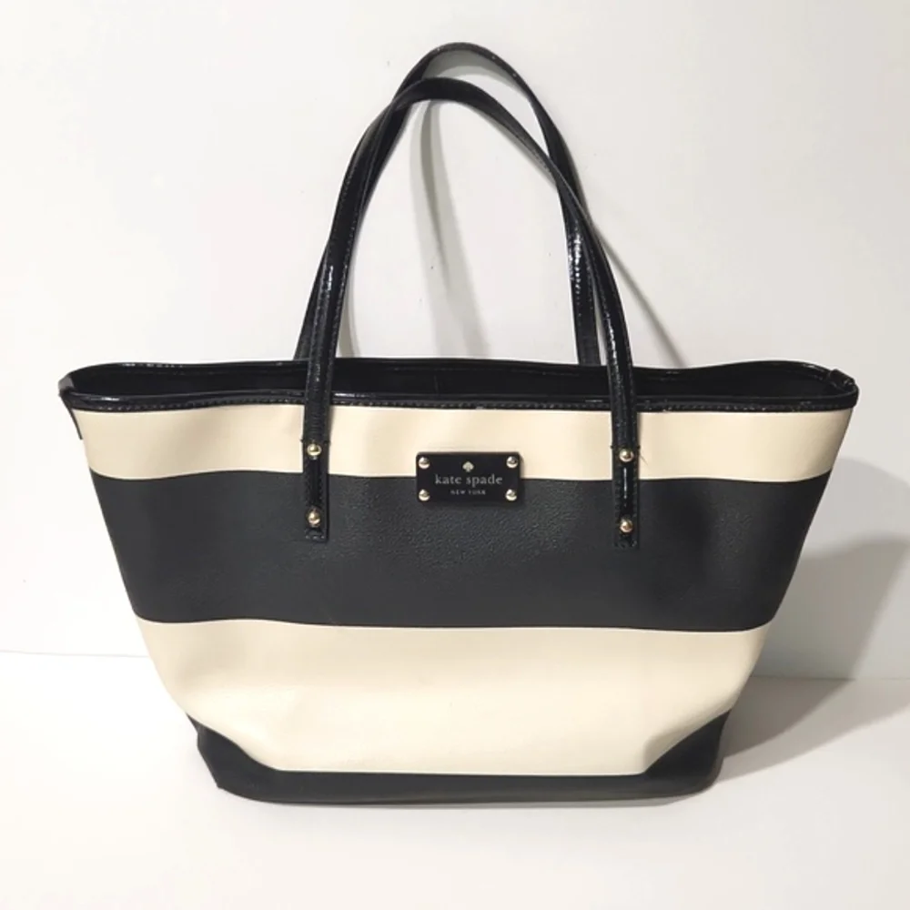 Kate Spade Boutique Harmony Large Striped Tote - Picture 1 of 14